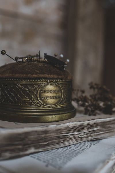 Chocolat Menier Pin Cushion & Sewing Box