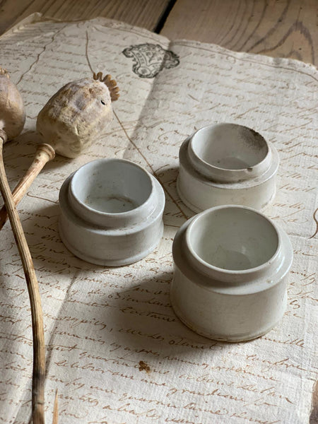 Collection of  Vintage Ointment Pots