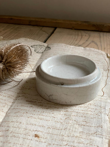 Antique Crazed Paste Pot