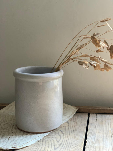Antique White Confiture Pot