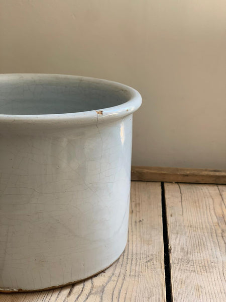 Vintage French Large Wide Jar