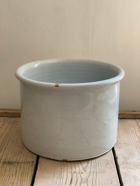 Vintage French Large Wide Jar