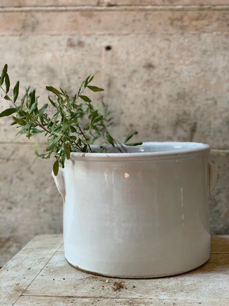 Vintage French Wide Jar Croc