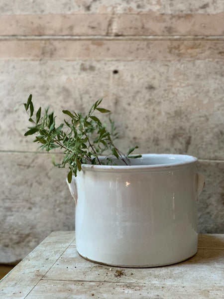 Vintage French Wide Jar Croc