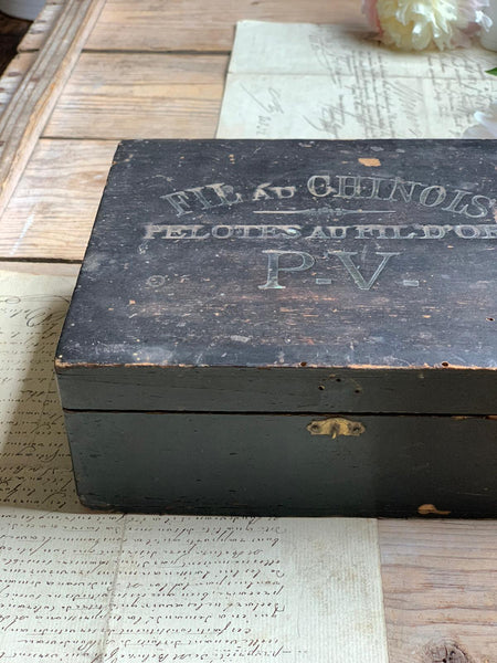 Shabby Chic Vintage French File Box