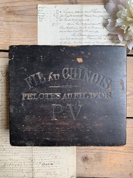 Shabby Chic Vintage French File Box
