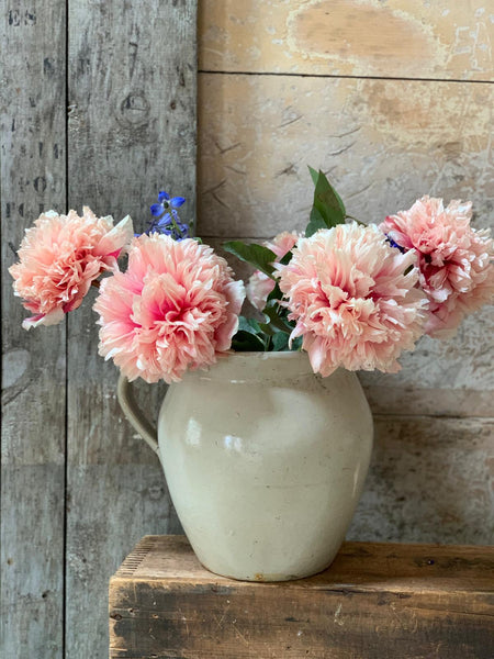Vintage French Stoneware Handled Pot