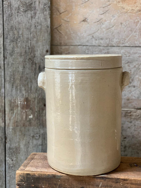 Vintage French Huge Lidded Pot