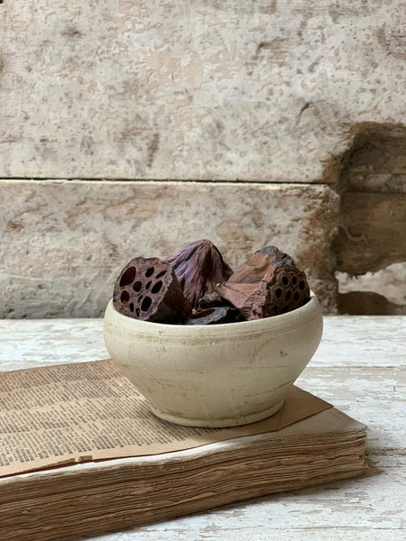 Rustic French Vintage Stoneware Pot