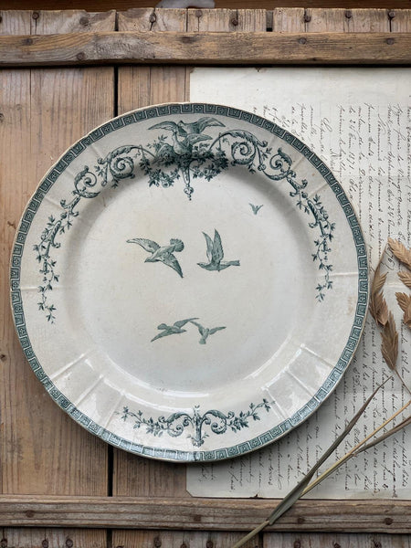 Terre De Fer Porcelain Bird Plate