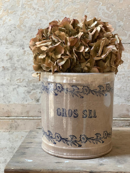 French Vintage Gros Sel Pot