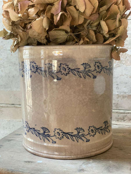 French Vintage Gros Sel Pot