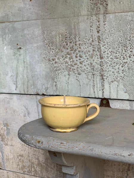 Vintage French Teacup Candle in Seasalt & Woodsage