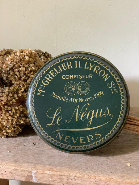 Vintage Metal French Tin