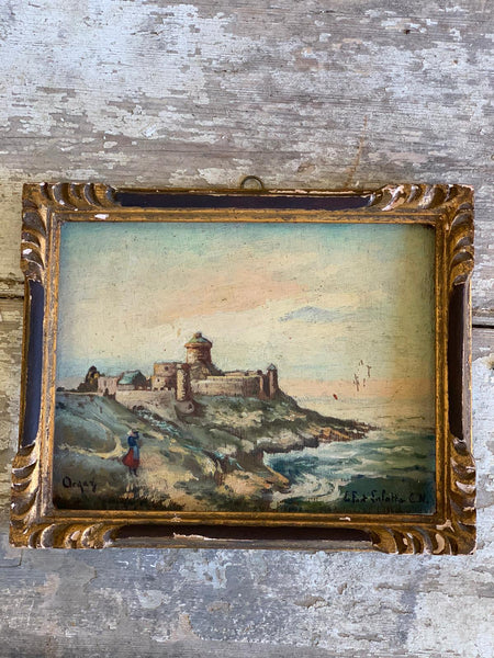 French Framed Stunning Oil on Board