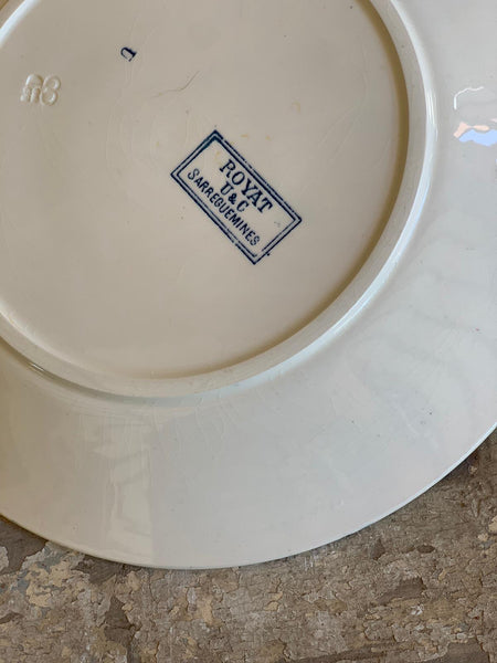 Sarreguemines Vintage Floral Plates