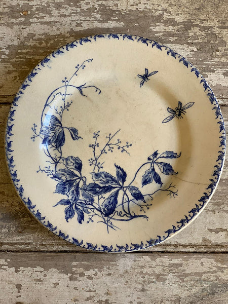 French Vintage Bee Plate