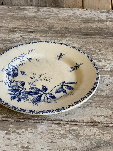 French Vintage Bee Plate