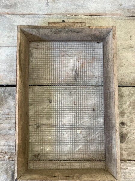 French Vintage Wooden Sifter