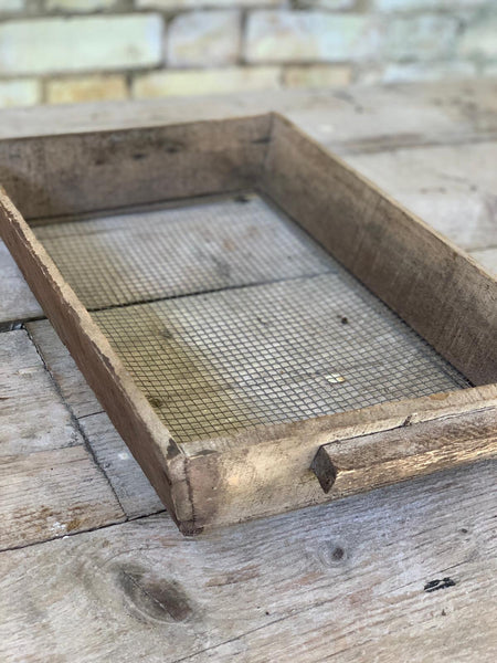 French Vintage Wooden Sifter