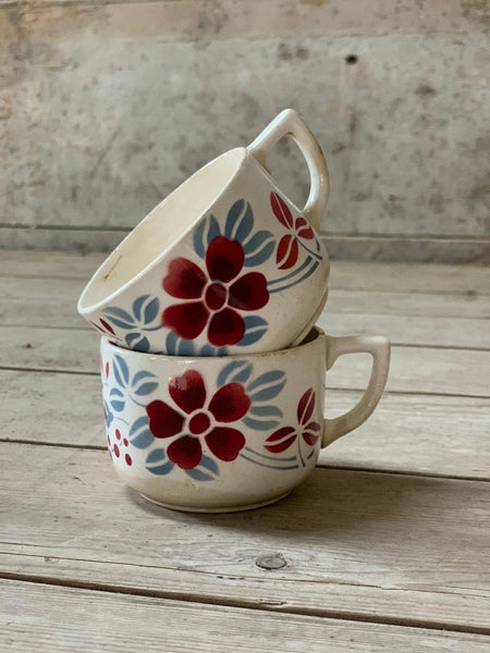 Small Floral Stencil Cups