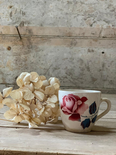French Rose Vintage Cup