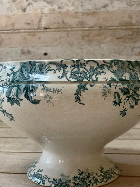 Stunning Vintage French Transferware Soupiere