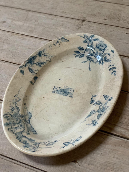 Vintage French Butterfly Platter Dish