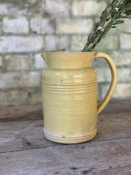 Vintage French Yellow Jug