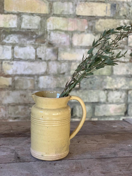 Vintage French Yellow Jug