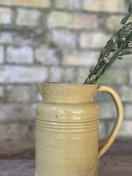 Vintage French Yellow Jug