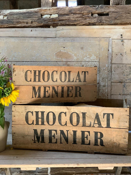 Vintage Chocolat Menier Crates