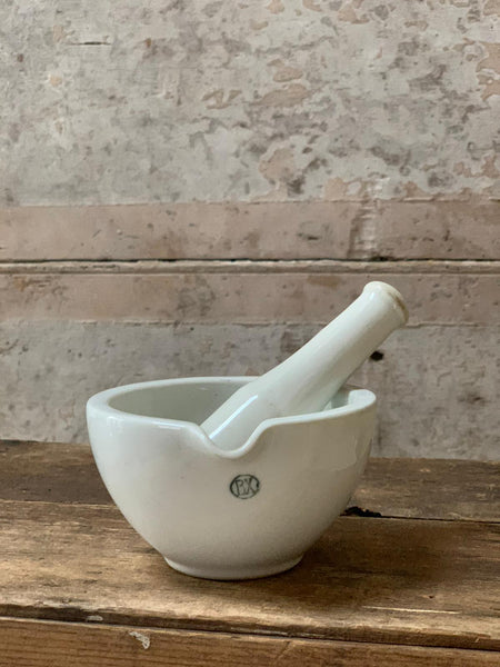 Gorgeous White French Pestle and Mortar