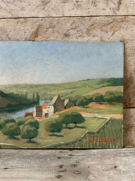 French Vintage Landscape Painting