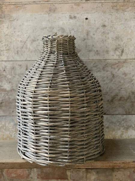 French Vintage Wicker Lampshade