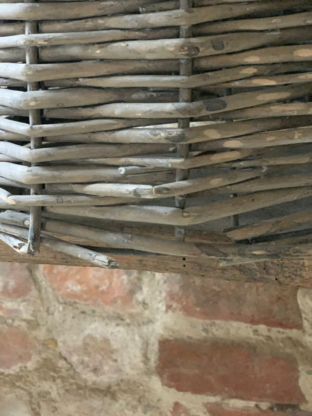 French Vintage Wicker Lampshade