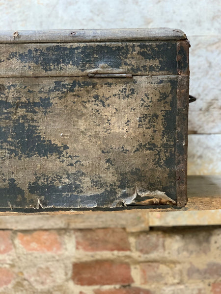 French Vintage Rustic Trunk