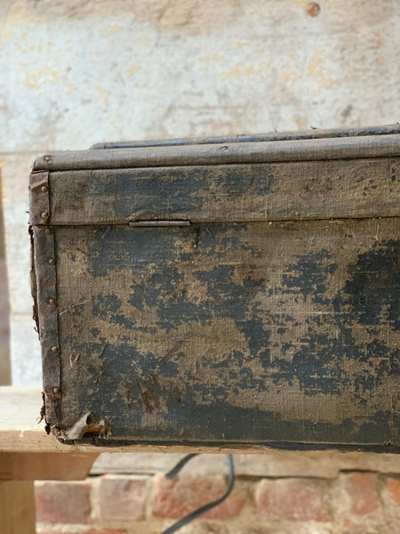 French Vintage Rustic Trunk