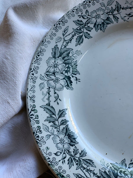 Beautiful Floral French Transfer Plate