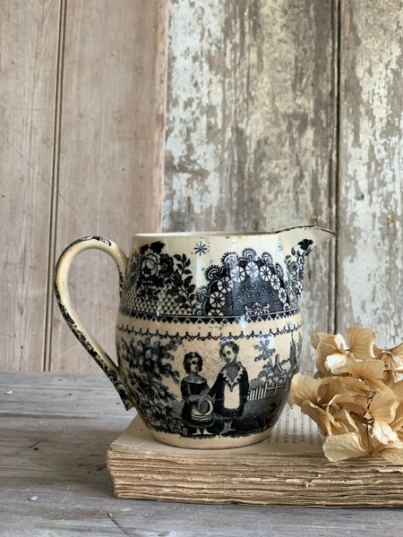 Stunning Antique Transferware Jug