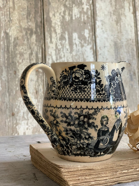 Stunning Antique Transferware Jug