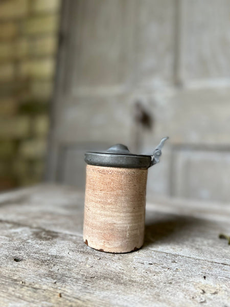 French Vintage Stoneware Ink Pot