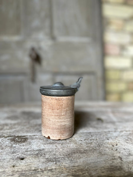 French Vintage Stoneware Ink Pot