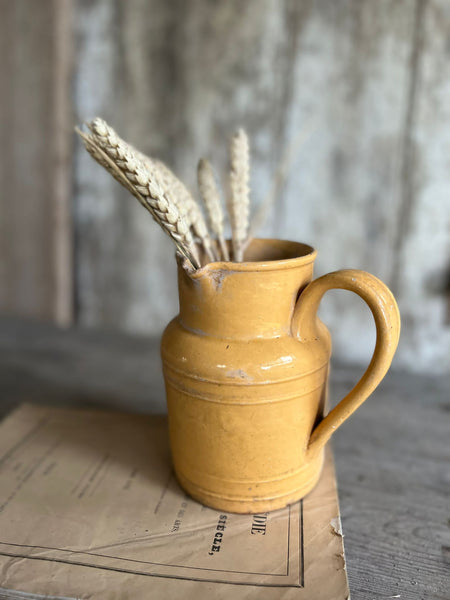 Vintage French Yellow Jug