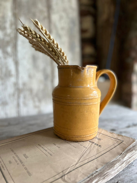 Vintage French Yellow Jug