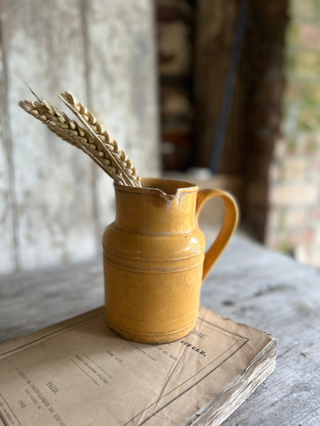 Vintage French Yellow Jug