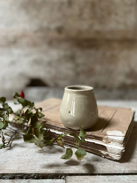 Small French Vintage Stoneware Pot