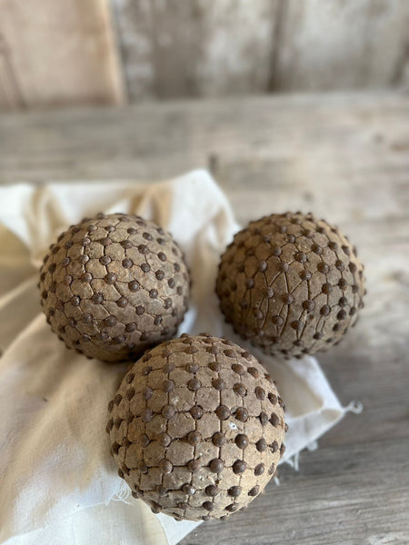 French Vintage Studded Balls