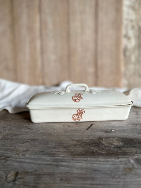 French Vintage Lidded Dish