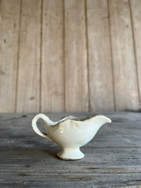 Miniature French Aged Gravy Boat